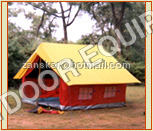 Nylon Tent - Single Layer, Polyester Material, Fiber Pole, Laminated Technique | Plain Style, Lightweight Design, Durable Weather Resistance