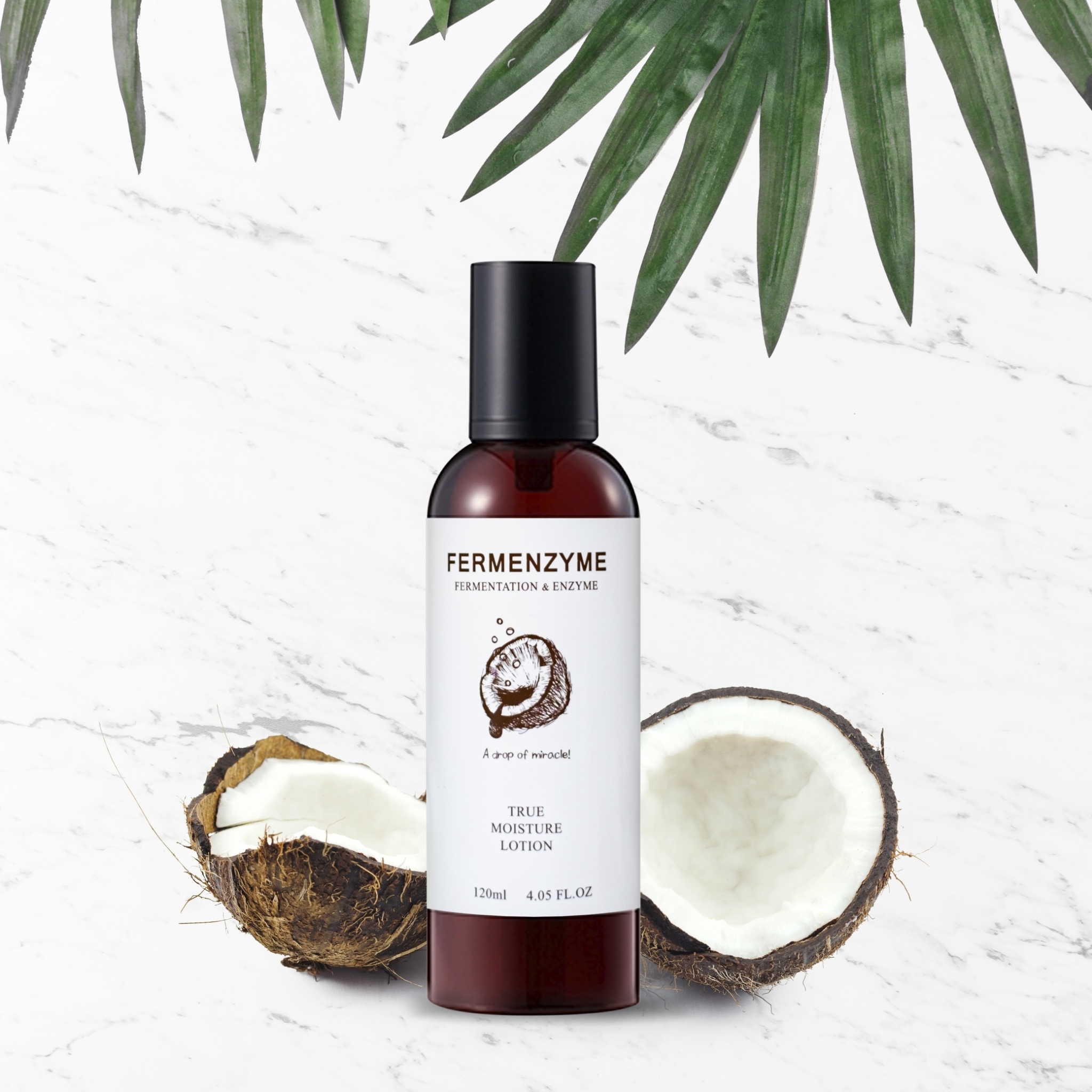 Fermenzyme True Moisture Lotion - 120 Grams | Natural Oils, Anti-wrinkles, Instant Glow, Nourishing, Skin Brightening
