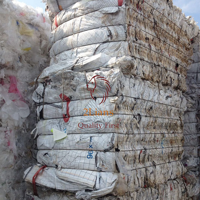 Mix Colors Pp Jumbo Bags Grade C Waste Recycled Plastic Pp Woven Scrap Pp Bag