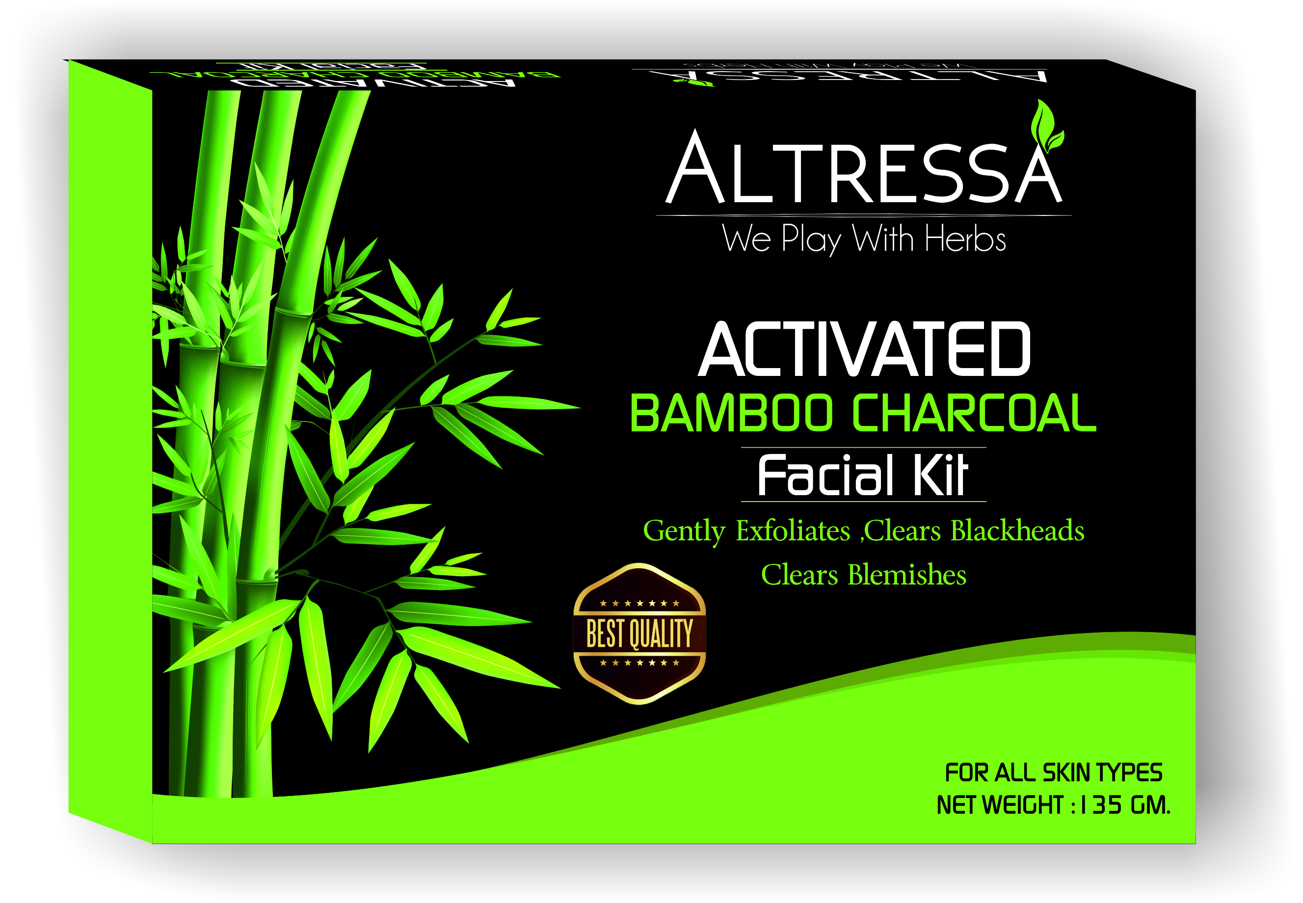 Charcoal Facial Kit Age Group: 20 & Above
