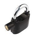 Heavy Duty Steel Alarm Padlock - Weatherproof, 3 Cut Keys Included, Siren Alarm Activation