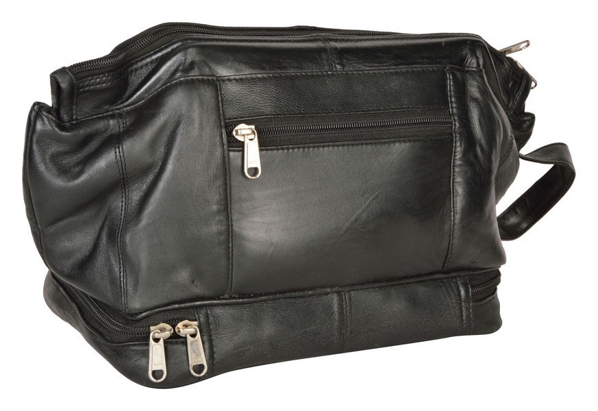 Black Shaving Kit Bag