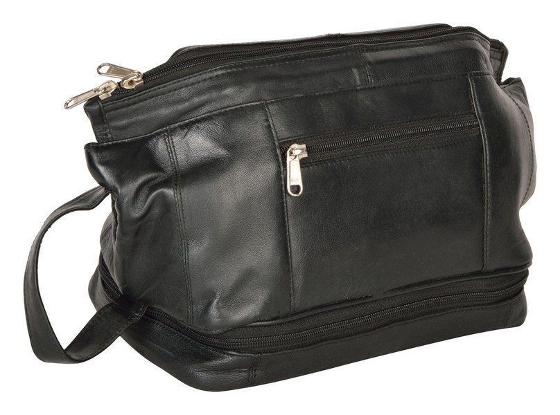 Black Shaving Kit Bag