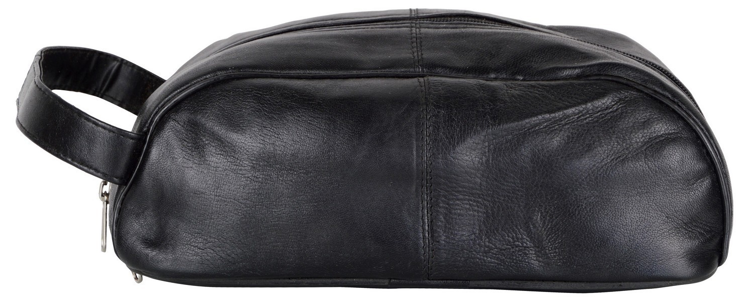 Leather Shaving Kit Bag
