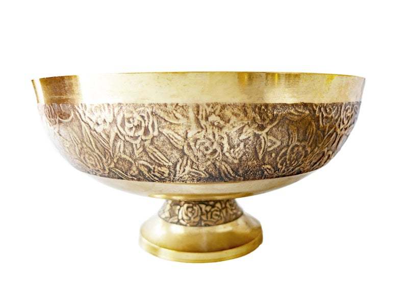 Brass Punch Bowl Set