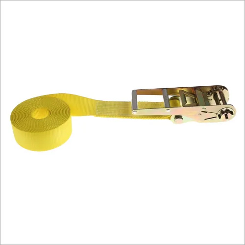 Ratchet Cargo Lashing Belt - Polyester Material, 1.5-2.5 m Length, 2-5 mm Thickness, Orange Blue Colors | Ideal for Industrial Loading and Shipping
