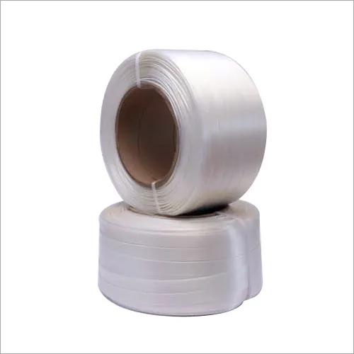 Polyester Cord Strap - Light Weight Plastic, White Color for Industrial and Commercial Packing