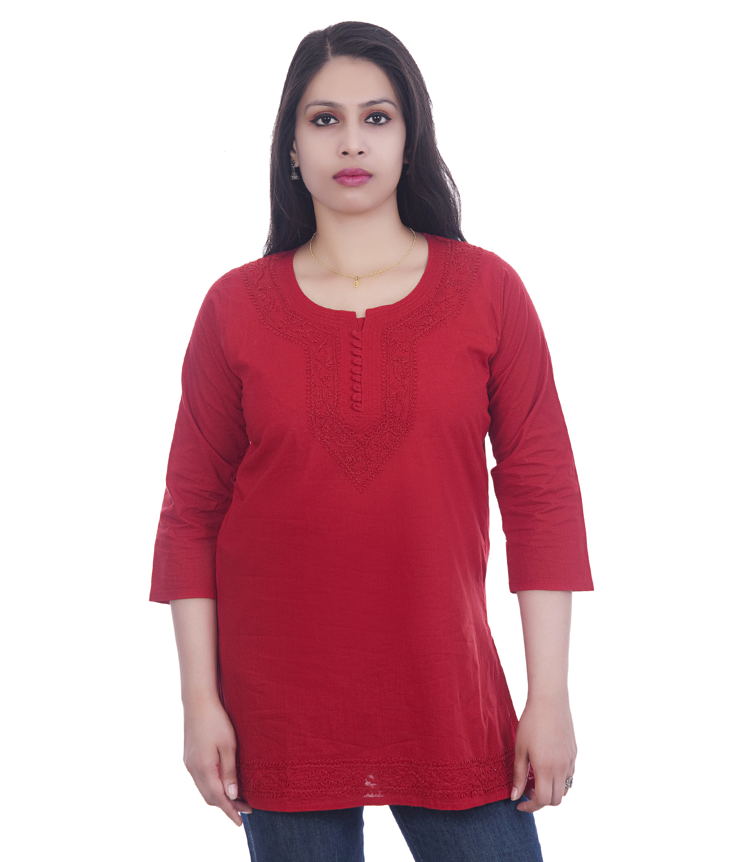 Lucknowi Chikan Short Top
