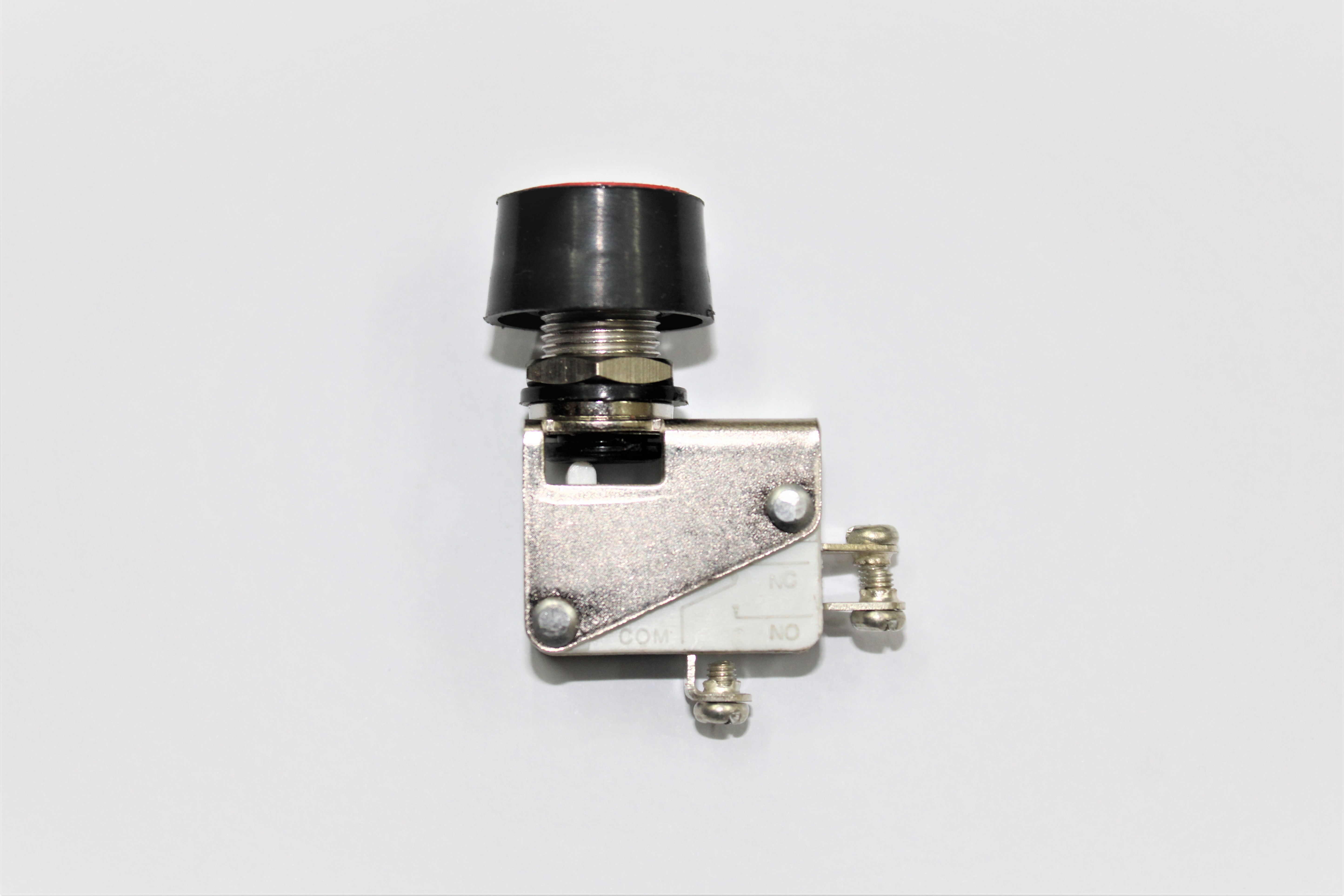 Micro Switch Thumb Push - Pbt Material, 5 Ampere Max Current | Heavy Iron Clamp, Nickle Plated Finish, Customizable Actuator Colors