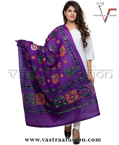 Ladies Cotton Embroidered Chakachak Aari Kutch Dupatta Age Group: 06-90