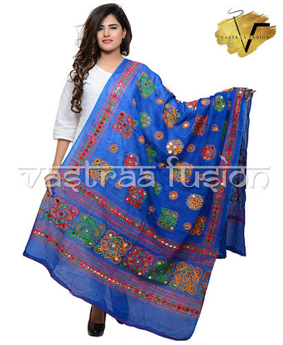 Ladies Cotton Embroidered Chakachak Aari Kutch Dupatta Age Group: 06-90