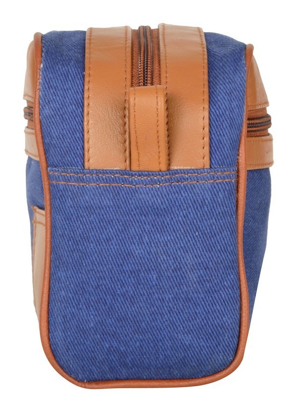 Blue Shaving Kit Bag