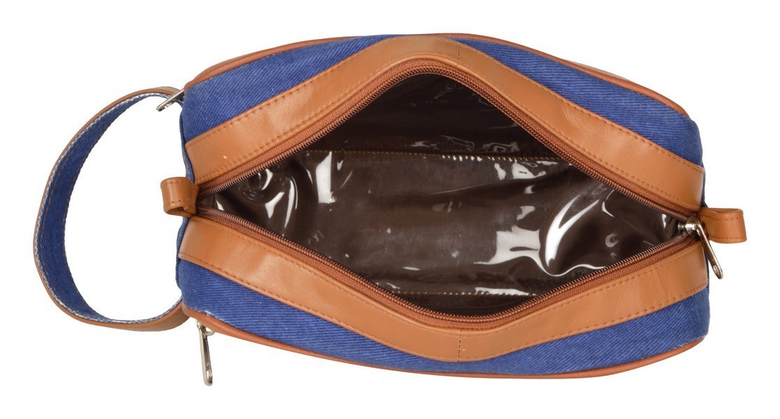 Blue Shaving Kit Bag