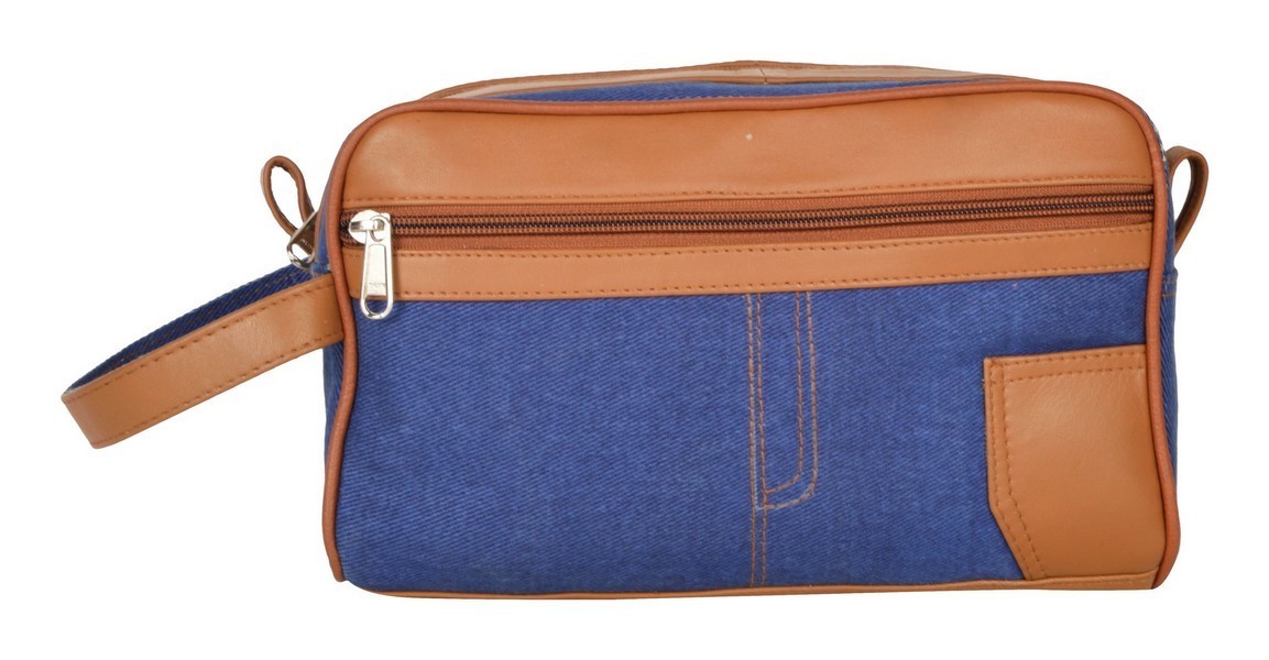 Blue Shaving Kit Bag