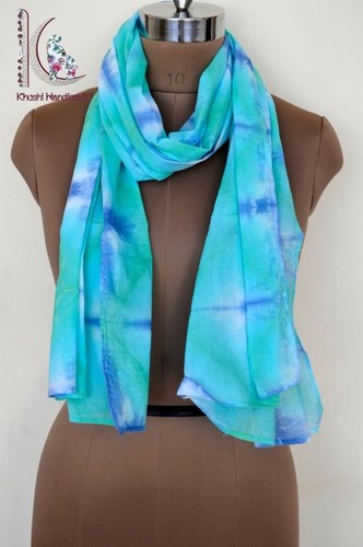 फ़िरोज़ा टाई डाई स्टोल