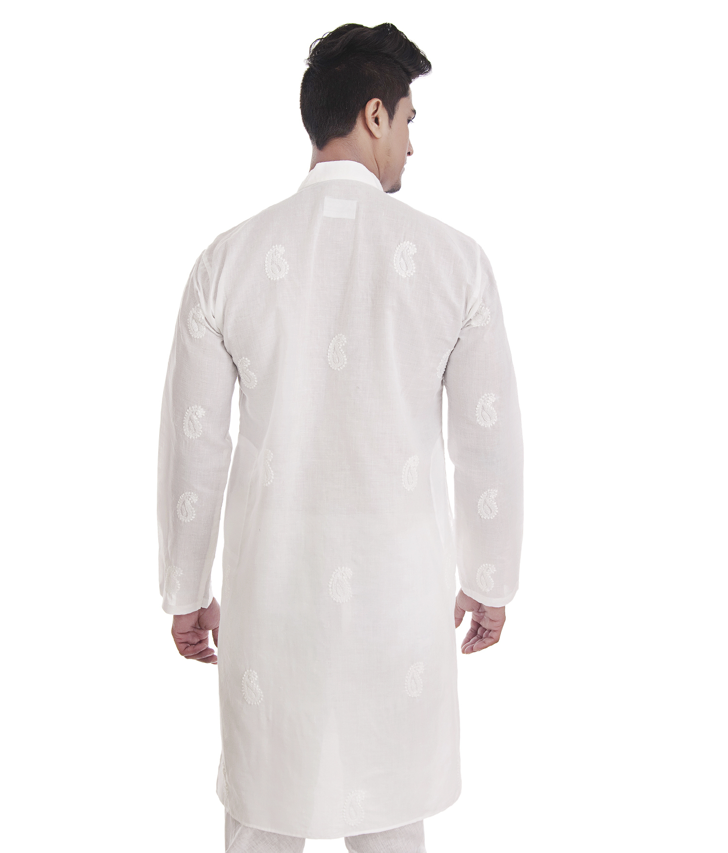 Full Jaal Work Hand Embroidered Mens Lucknowi Chikan Kurta