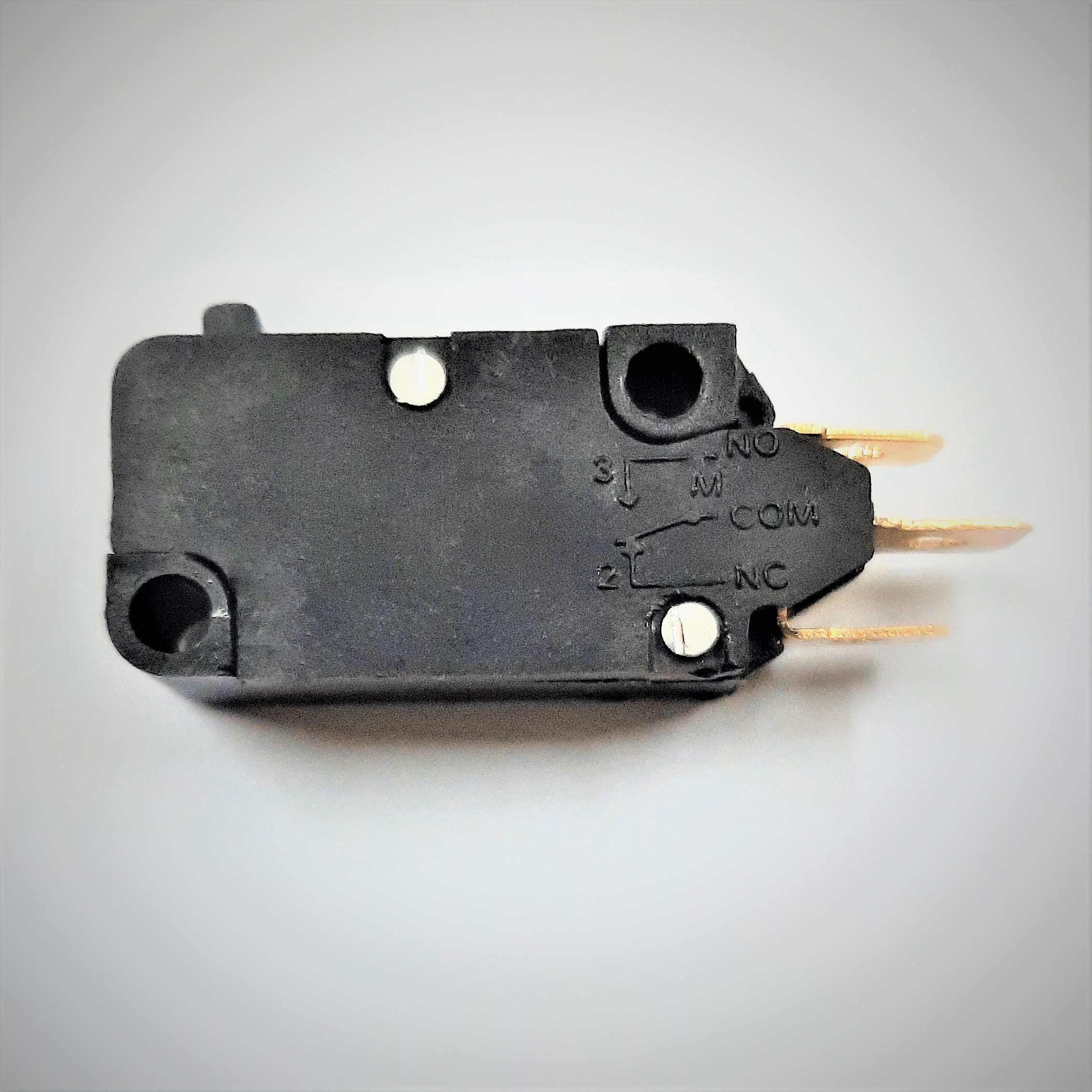 Snap Action Micro Switch - Pbt Material, 5 Amp Max Current, 125v Ac Voltage, Black Design | Lightweight 5.5g Ideal For Soft Action With One Side Terminal