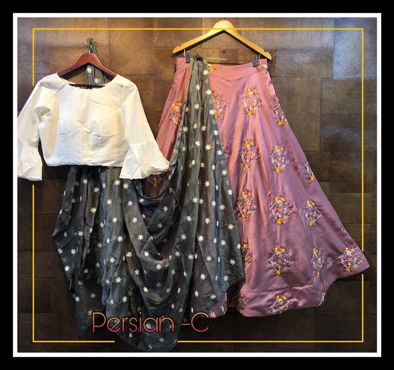 Indian Ultra Cat-berry Silk Lahegha