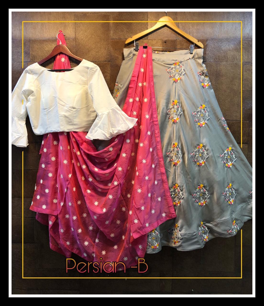 Indian Ultra Cat-berry Silk Lahegha