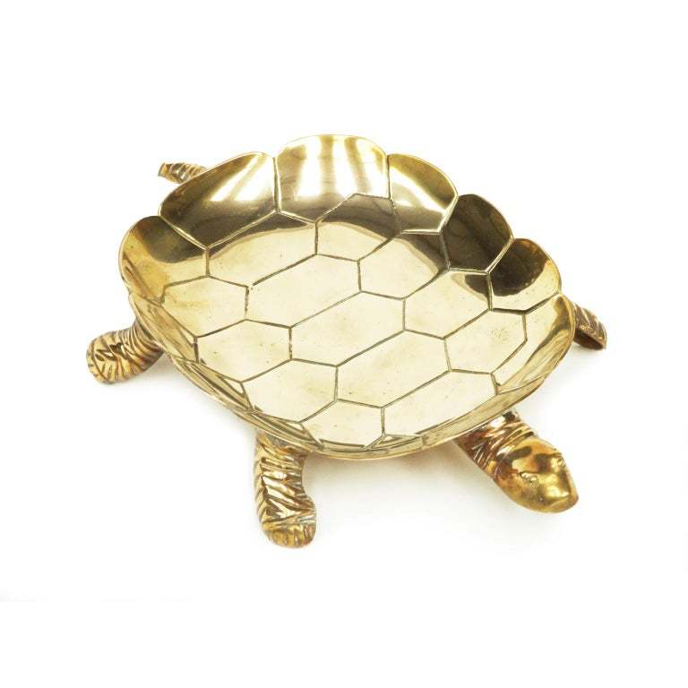 Solid Brass Turtle Tray