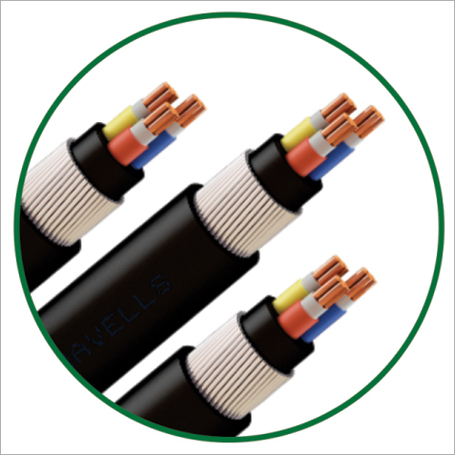 Armored Electrical Cable - Copper & PVC, High Voltage Flexibility | Shock Resistance, Crack Resistance, Various Lengths & Diameters