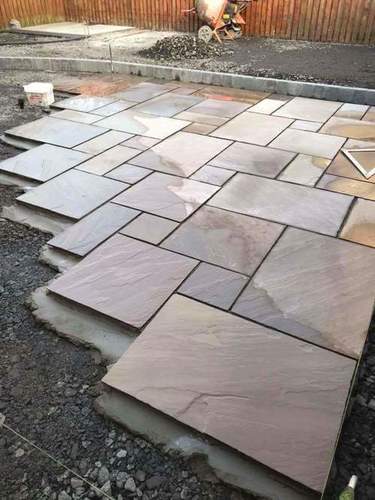 Autumn Brown Sandstone - Compressive Strength Up to 300 MPa, Thickness 3-9 Cm, Weight 15-20 kg/sqft | Solid Surface, Antique Finish, Water Absorption