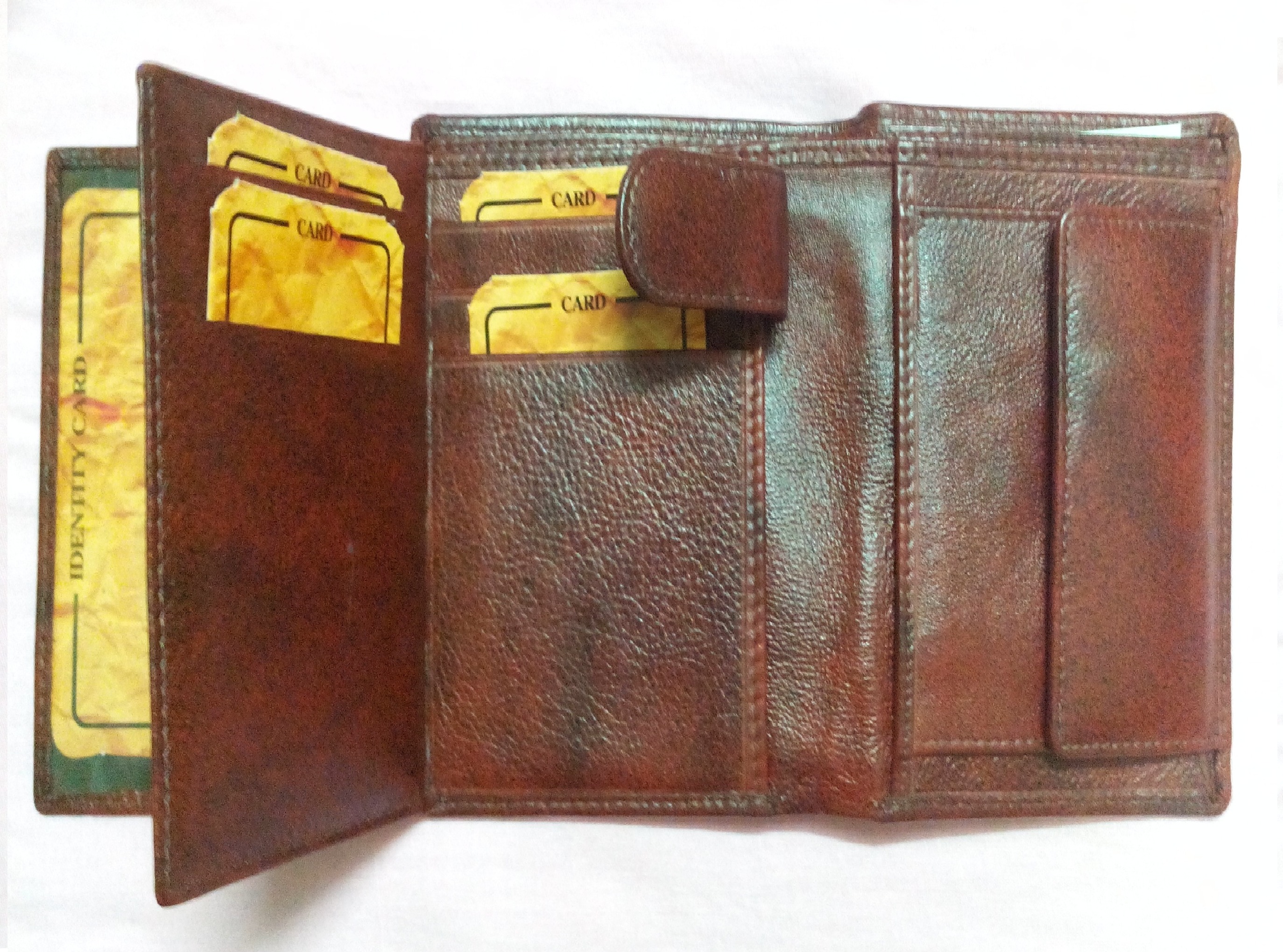Brown Leather Note Case Size: 10.0 * 12.0 Cms.