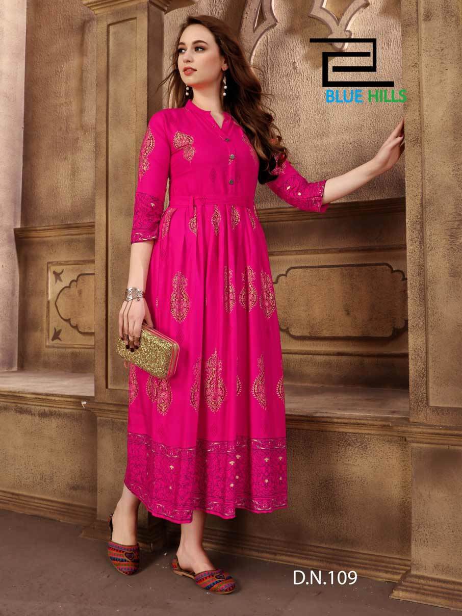 Dry Cleaning Rayon Embroidery Wholesale Kurti