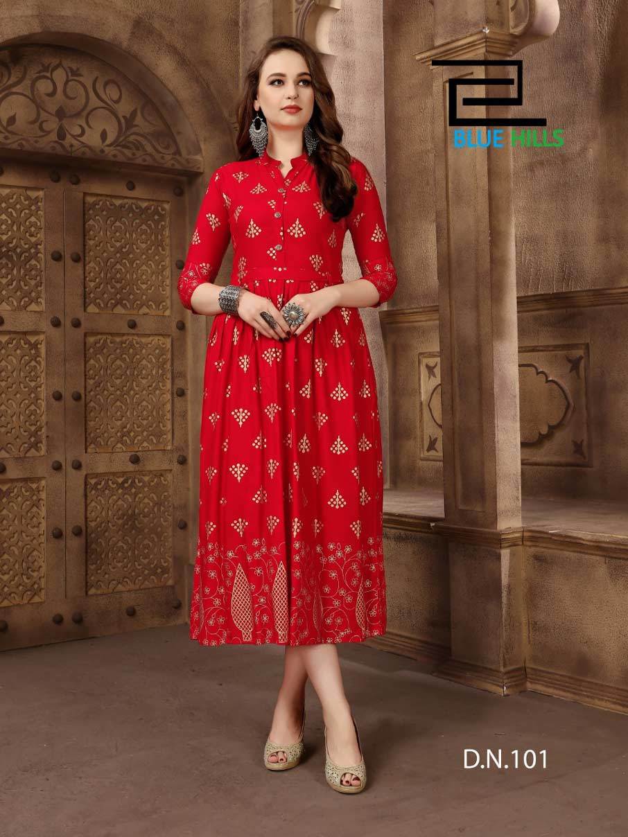 Dry Cleaning Rayon Embroidery Wholesale Kurti