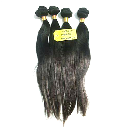 Black Machine Virgin Weft Hair