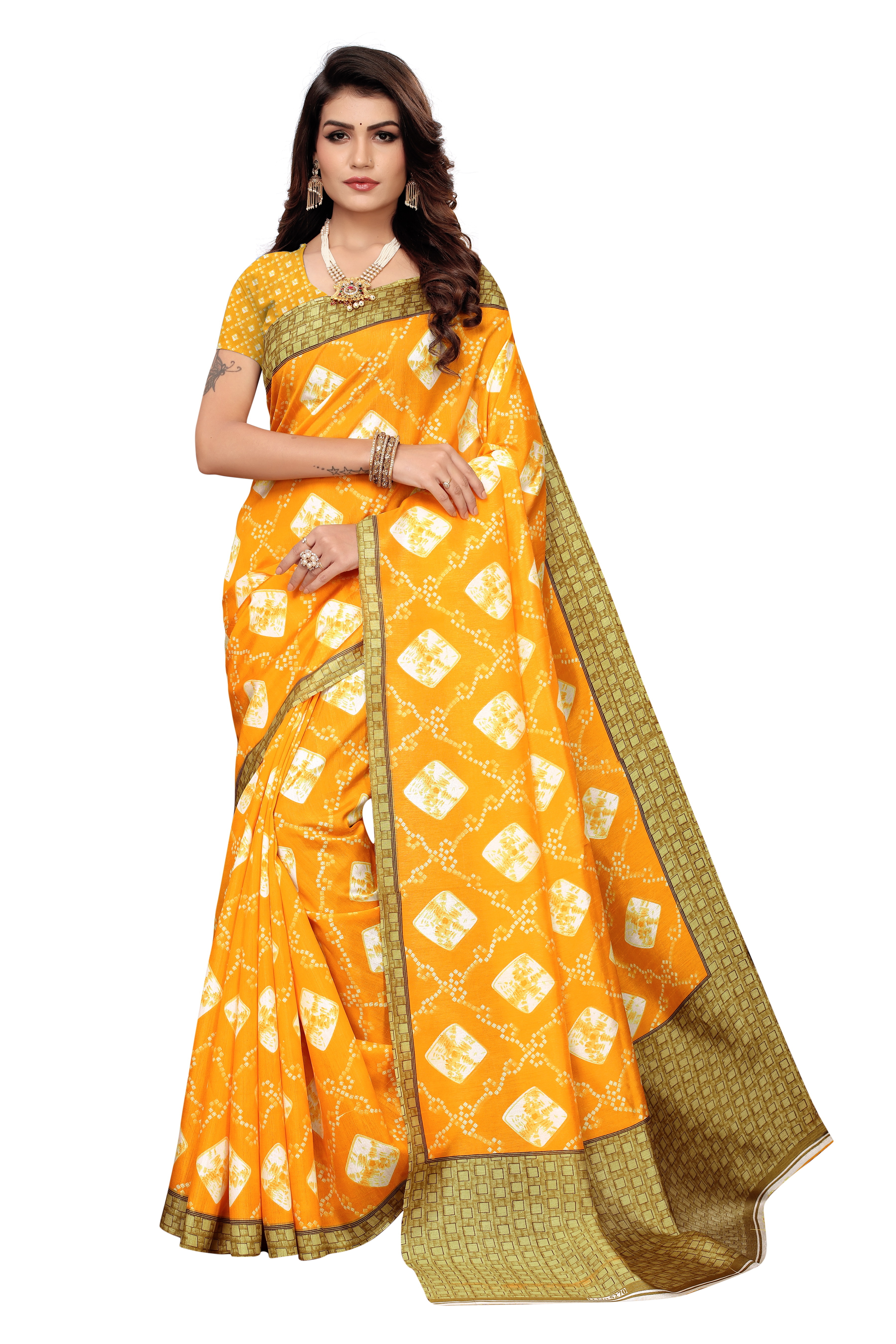 Joya Silk Printed Saree - Joya Silk, 6 Mtr Length, 0.8 Mtr Blouse | Printed Pattern, All Colors, Suitable For All Seasons