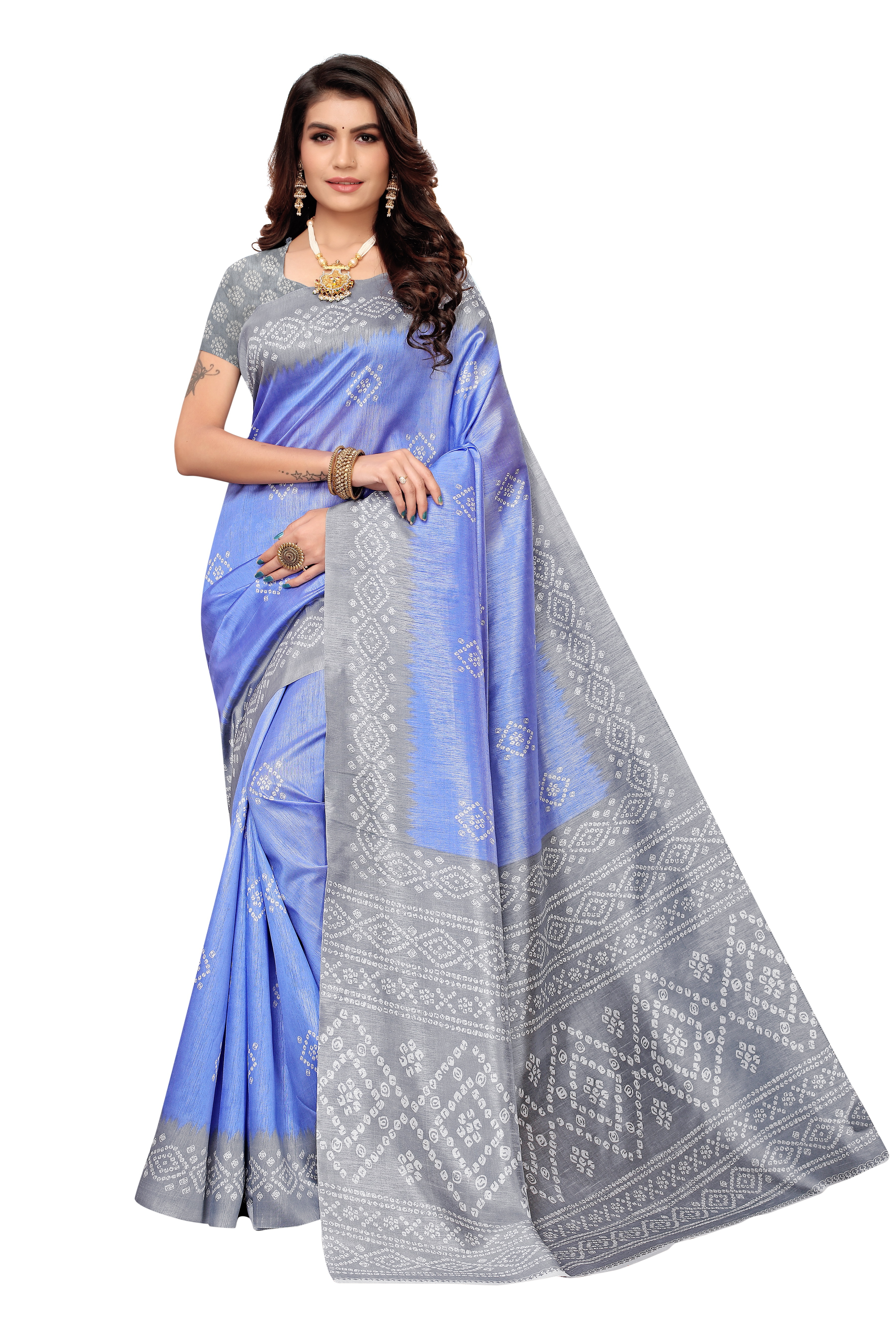 Joya Silk Printed Saree - Joya Silk, 6 Mtr Length, 0.8 Mtr Blouse | Printed Pattern, All Colors, Suitable For All Seasons