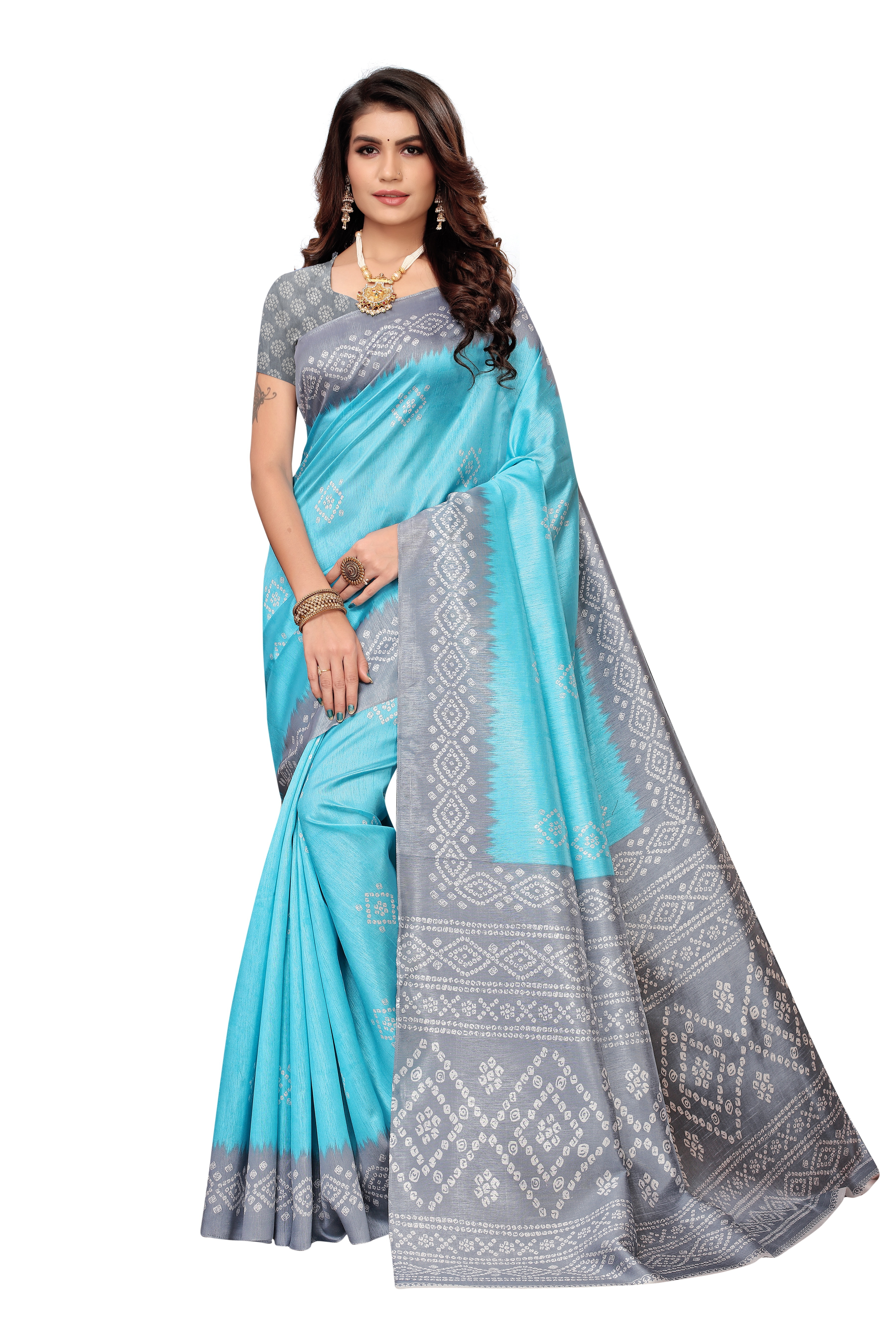 Joya Silk Printed Saree - Joya Silk, 6 Mtr Length, 0.8 Mtr Blouse | Printed Pattern, All Colors, Suitable For All Seasons