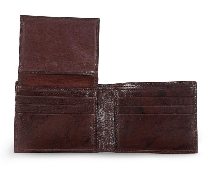 Aspen Leather Tri-fold Wallet - Genuine Sheepnappa Leather, 2 Note Pockets, 6 Card Slots, Black | 3-month Warranty, Stylish & Sleek Design