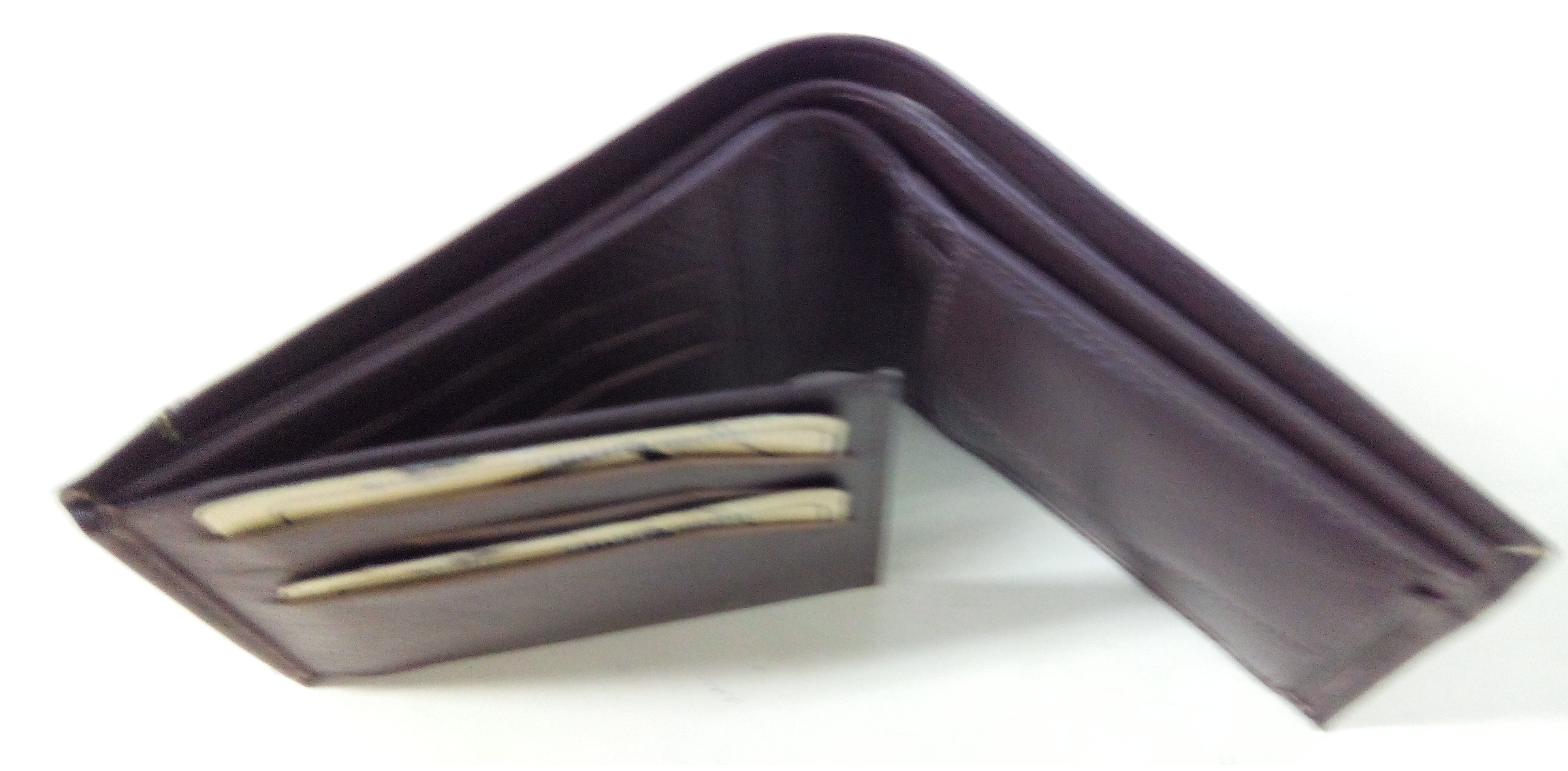 Designed Upper Leather Bifold Wallet - Leather Material, Multiple Card Slots, Two Note Compartments, Coin Pocket | Elegant Design For All Ages And Occasions