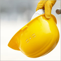 Orange Industrial Safety Helmets