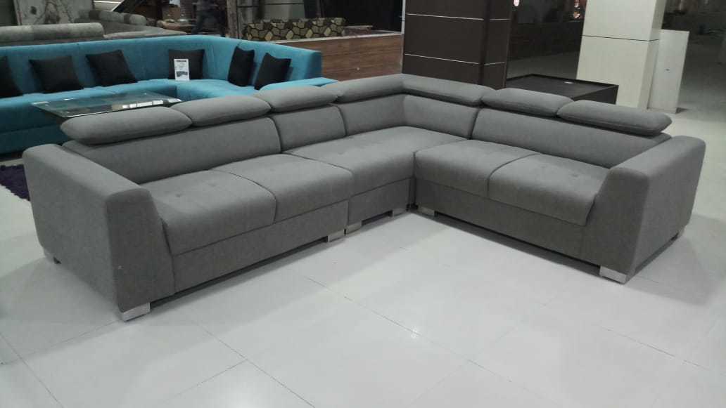Wooden Sofa Set - Solid Wood, Four-seater, Three-seater, Five-seater Arrangements, Various Colors Including Grey, Blue, White, Black, Soft Cushion Padding For Elevated Comfort, Easy-clean Elevated Legs