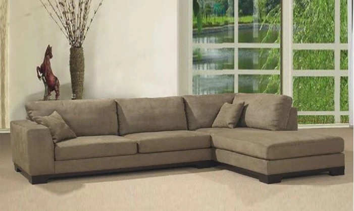Wooden Sofa Set - Solid Wood, Four-seater, Three-seater, Five-seater Arrangements, Various Colors Including Grey, Blue, White, Black, Soft Cushion Padding For Elevated Comfort, Easy-clean Elevated Legs