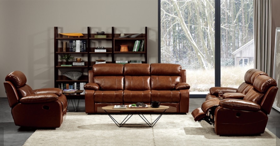 Recliner Sofa - Black Fabric, Adjustable Arms And Backrest For Ultimate Comfort, Includes Glass And Bottle Holder