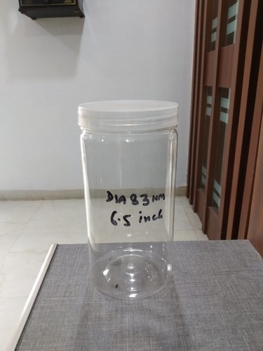 Pet Jars - 800 Ml Round Transparent | Food Grade, Rigid Pet Material, Multipurpose Packaging