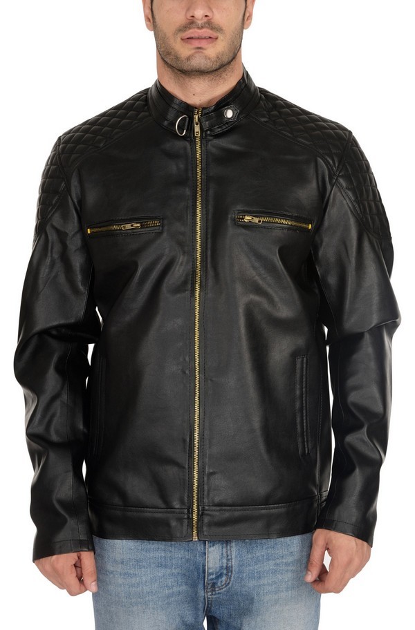 Man Pu Jacket Black -2 Usage: Men