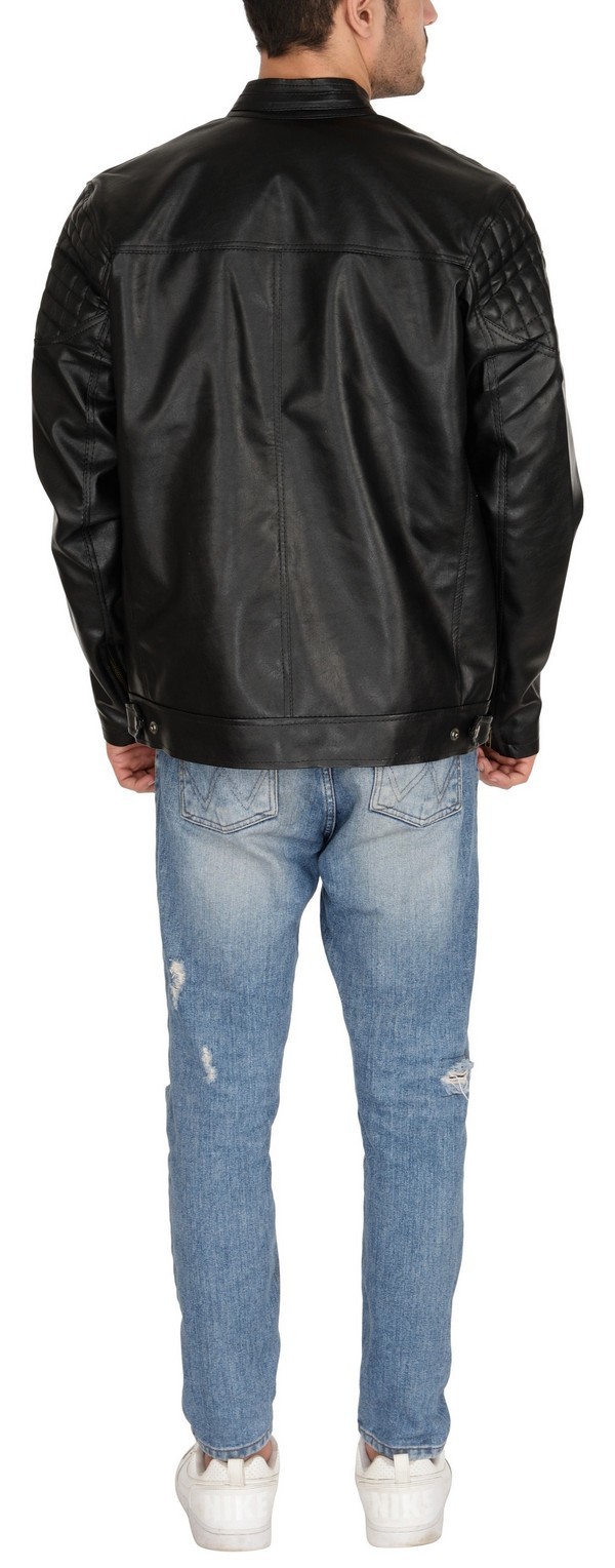 Man Pu Jacket Black -2 Usage: Men