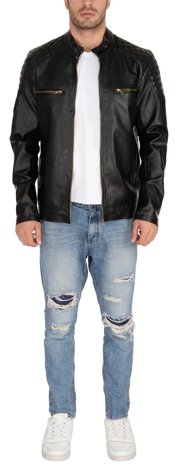 Man Pu Jacket Black Usage: Men