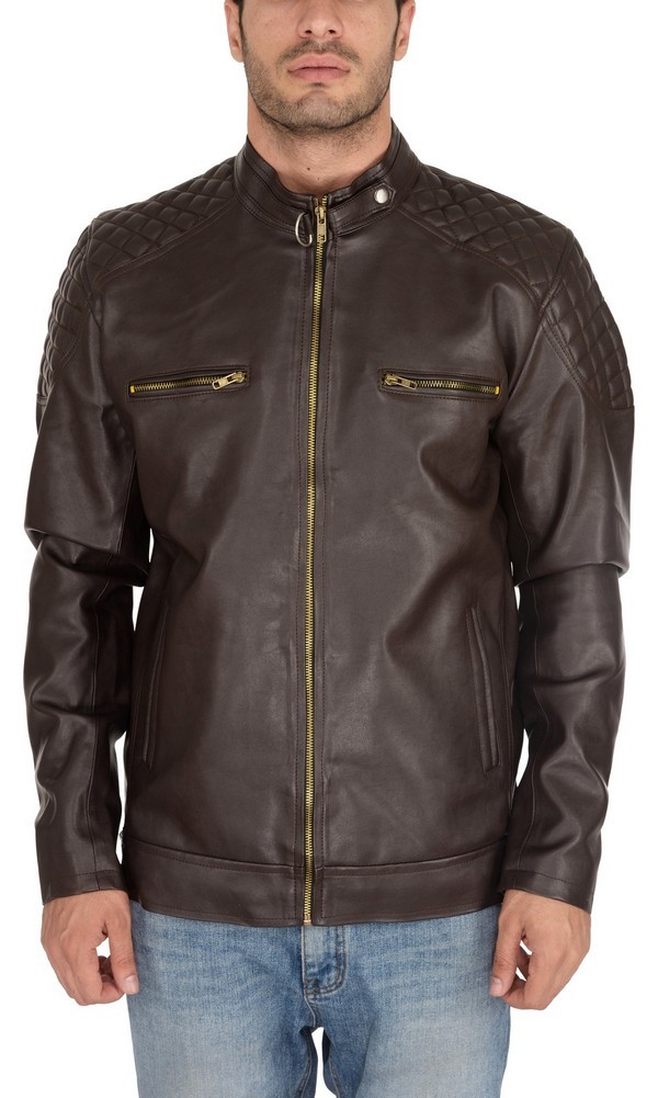 Man Pu Jacket Brn Usage: Men