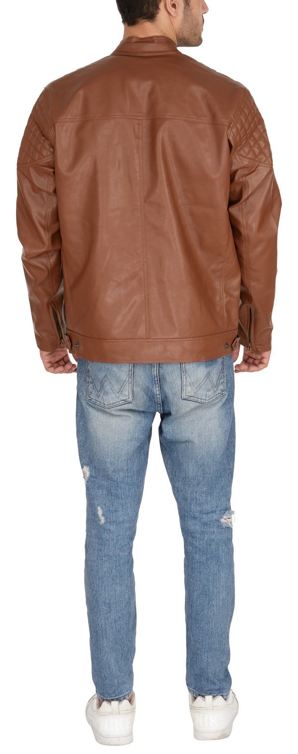 Man Pu Jacket Tan Warranty: 3 Months