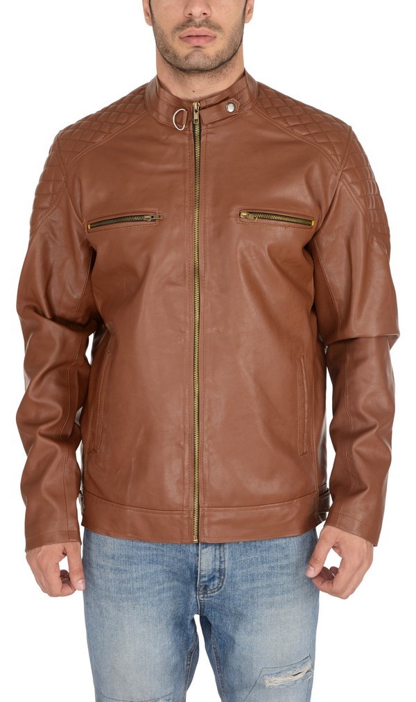 Man Pu Jacket Tan Warranty: 3 Months