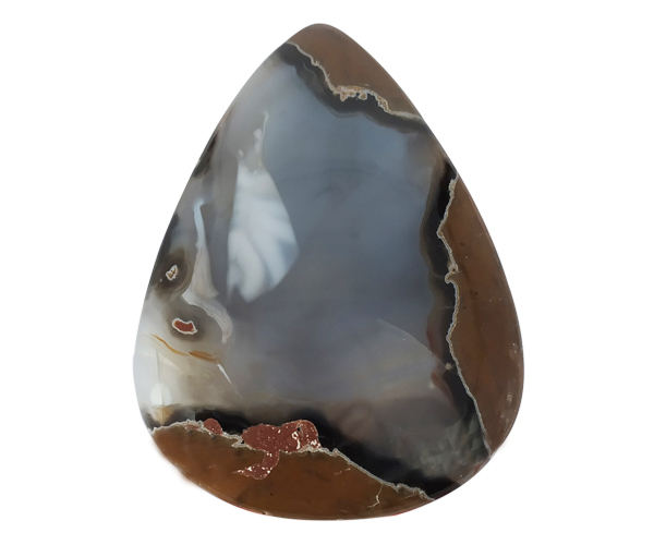 Brown Natural Colors Thunder Agate Loose Gemstone