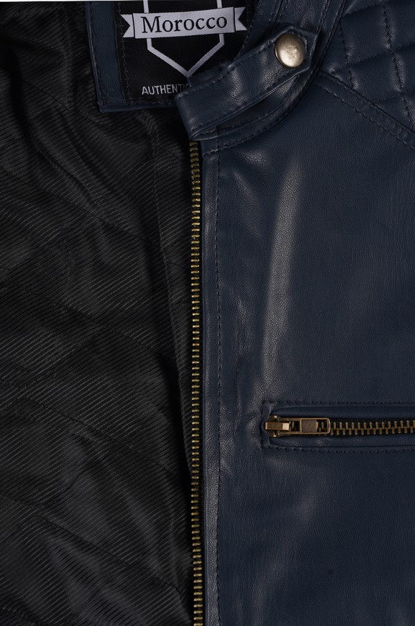 Pu Blue Mens Jacket Warranty: 3 Months