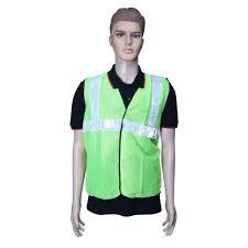 Kasa Life Safety Jacket - 60 GSM Net, 1 Inch Reflective Tape, Green | Durable Body Protection for Labor in Road, Project, Construction, Mining Applications