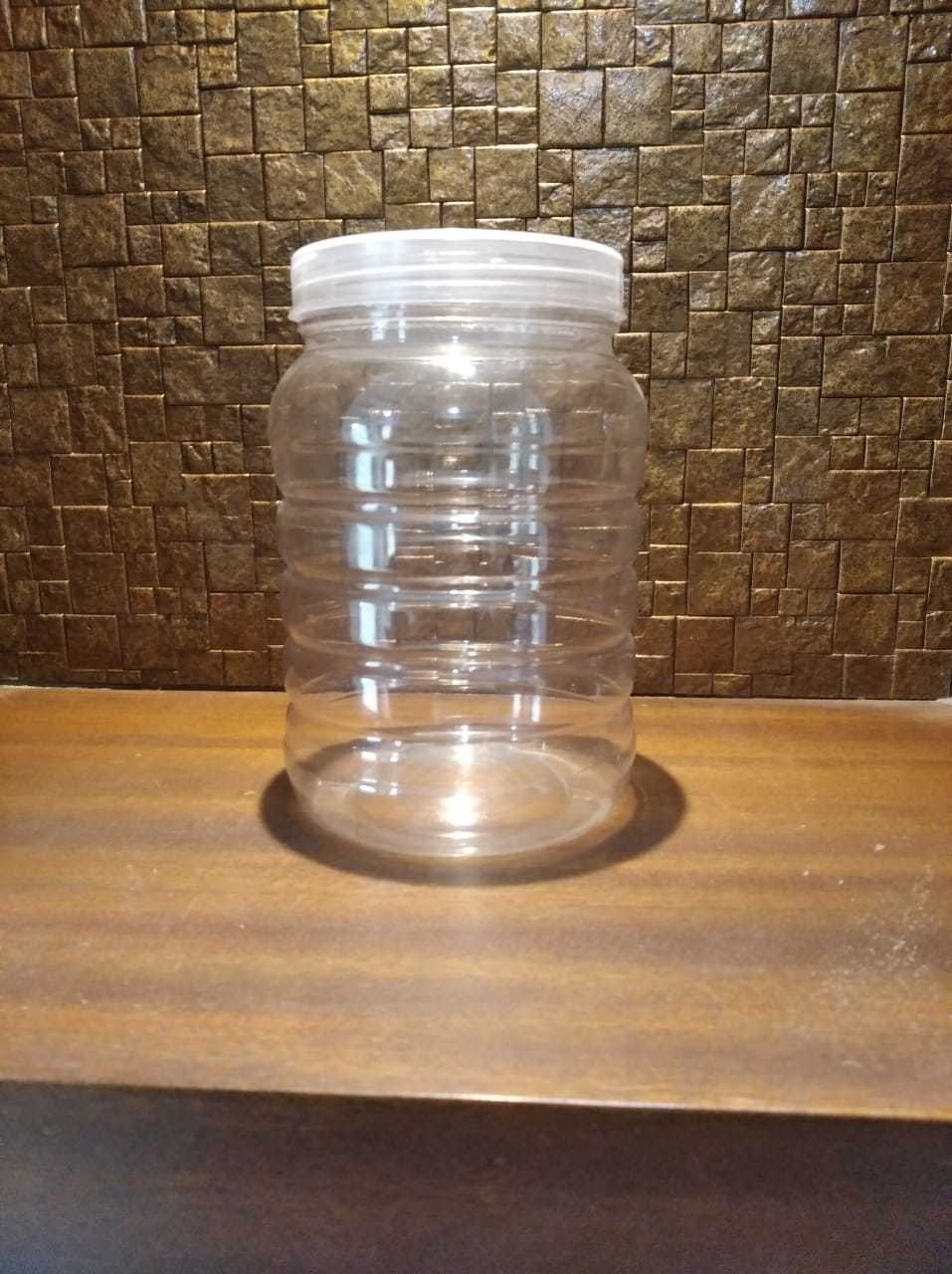 Pet Jars - 800 Ml Round Transparent | Food Grade, Rigid Pet Material, Multipurpose Packaging